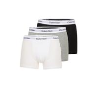 Calvin Klein - Icon - Cotton Stretch - Confezione da 3 boxer aderenti neri, bianchi e grigi con pinces-Multicolore 48
