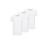 Calvin Klein Uomo T-Shirt Maniche Corte Confezione da 3 in Cotone, Bianco (White, White, White), XL