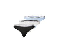 Calvin Klein 3 Pack Bikini Low-Rise 000Qd5207E, Mutandine Bikini, Donna, Blu (Black/White/Frozen Fjiord), M