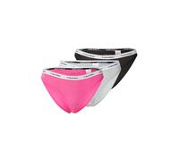 Calvin Klein Women Bikini 3PK Purple (Black/Grey Heather/Stunning Orchid) S