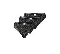 Calvin Klein Slip Brasiliana Donna Confezione da 3 con Pizzo, Nero (Black/Black/Black), L