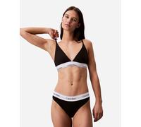 Calvin Klein Donna Perizoma Thong Elasticizzato, Nero (Black), L