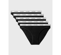 Calvin Klein Donna Slip Taglio Bikini Confezione da 5 Low-Rise Intimo, Multicolore (Black/Black/Black/Black/Black), M