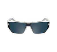 Calvin Klein Unisex Adult Sunglasses CK25102S - Matte Silver with Solid Blue Lens