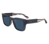 Calvin Klein Unisex Calvin Klein CK23539S 400 Occhiali da sole Acetato Blu Blu Squadrata Normale Normale