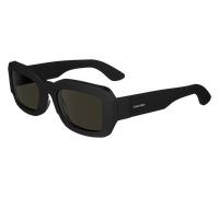 Calvin Klein Unisex Calvin Klein CK24511S 001 Occhiali da sole Bio-acetato Nero Marrone Squadrata Normale