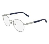 Calvin Klein Unisex Calvin Klein CK25112 045 Montature da vista Metallo Argento Rotonda Normale