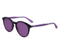 Calvin Klein Unisex CK23510S 528 Occhiali da sole Acetato Havana Viola Geometrica Normale Normale