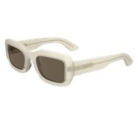 Calvin Klein Unisex CK24511S 109 Occhiali da sole Bio-acetato Beige Marrone Squadrata Normale