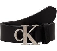 Calvin Klein Uomo Cintura Monogram Hardware 3.5 cm Cintura in Pelle, Nero (Black), 110 cm