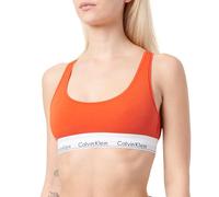 Calvin Klein Unlined Bralette 0000F3785E Brassière, Red (Molten), L Donna