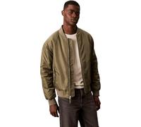 Calvin Klein Uomo Bomber Jeans Hero con Zip, Verde (Dusty Olive), XL