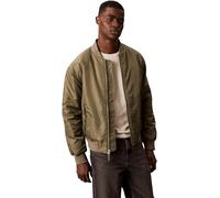 Calvin Klein Uomo Bomber Jeans Hero con Zip, Verde (Dusty Olive), XXL