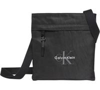 CALVIN KLEIN JEANS BORSA PIATTA IN NYLON CON LOGO MONOGRAMMA