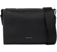Calvin Klein Uomo Borsa a Tracolla Vertical Lines Messenger Piccola, Nero (Nano Mono Black), Taglia Unica