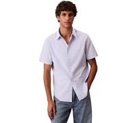 Calvin Klein Uomo Camicia Classic Oxford Regular Fit, Viola (Heavenly Iris), M