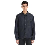 Calvin Klein Regular Denim Shirt Denim Dark Taglia: L | Outlet | Uomo | Blu