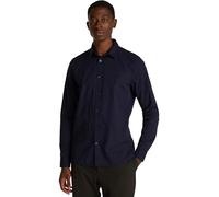 Calvin Klein Uomo Camicia Slim Stretch Shirt Maniche Lunghe, Blu (Night Sky), S