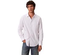 Calvin Klein White Cotton Men Shirt - S