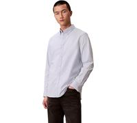 Calvin Klein Uomo Camicia Solid Oxford Classic Shirt Camicia Casual, Blu (Plein Air), XL