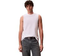 Calvin Klein Canotta da Uomo in Jersey 30S Badge Muscle Tank LV04RF273G, Bianca, M