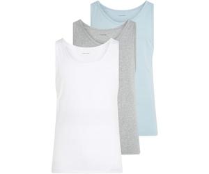 Calvin Klein Uomo Canotte Confezione da 3 con Scollo Rotondo, Multicolore (White, Grey Heather, Sterling Blue), M
