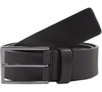 Calvin Klein Uomo Cintura Clean Essential in Pelle, Nero (Ck Black Smooth), 105 cm