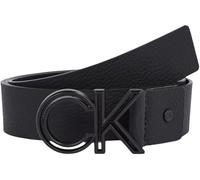 Calvin Klein Uomo Cintura in Pelle, Nero (Ck Black Smooth), 115 cm