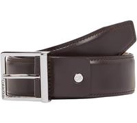 Calvin Klein Uomo Cintura Sleek Square in Pelle