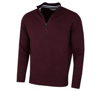 Calvin Klein Uomo Cotton Golf CK Top Maglione - Sport Borgogna Francese - L