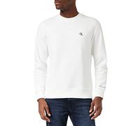 Felpa Calvin Klein Jeans Small Monogram bianco - S