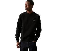 Calvin Klein Uomo Felpa CK Essential Senza Cappuccio, Nero (CK Black), L