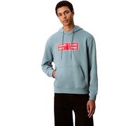 Calvin Klein Uomo Felpa con Cappuccio Terry Box Graphic Regular Fit, Blu (Smoke Blue), M