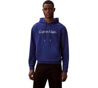 Calvin Klein Uomo Felpa con Cappuccio Terry con Tasca a Marsupio, Blu (Blue Majesty), L