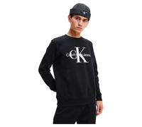 Calvin Klein Uomo Felpa Core Monologo Senza Cappuccio, Nero (CK Black), M