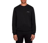 Calvin Klein Uomo Felpa Micro Logo Repreve Senza Cappuccio, Nero (CK Black), XS