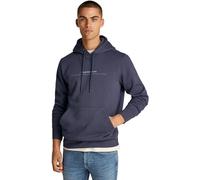 Calvin Klein Uomo Felpa Minimal Logo con Cappuccio, Grigio (Ebony), XXL