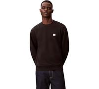 Calvin Klein Uomo Felpa Terry Badge con Scollo Rotondo, Nero (Black), M