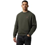 Calvin Klein Uomo Felpa Terry Monogram Relaxed Fit, Marrone (Beluga), M
