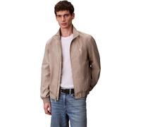 Calvin Klein Uomo Giacca Blouson Unfilled Nylon Harrington con Tasche Laterali, Beige (Vintage Khaki), 2XL