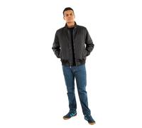 Calvin Klein Uomo Giacca da Mezza Stagione Padded Harrington con Colletto alla Coreana, Nero (Black), XXL