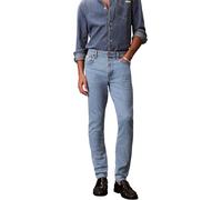 Calvin Klein Uomo Jeans Slim Adam Stone Gamba Affusolata, Blu (Adam Lt Stone), 34W/30L