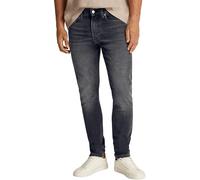 Calvin Klein Uomo Jeans Slim Taper Elasticizzati, Nero (Denim Black), 32W/36L