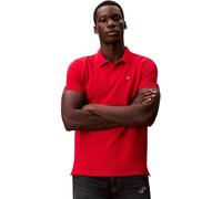 Calvin Klein Uomo Maglietta Polo Maniche Corte Monogram Pique in Cotone, Blu (Adrenaline Rush), 2XL