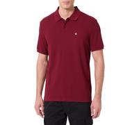 Calvin Klein Uomo Maglietta Polo Maniche Corte Monogram Pique in Cotone, Rosso (Renaissance Red), M