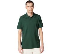 Calvin Klein Uomo Maglietta Polo Maniche Corte Monogram Pique in Cotone, Verde (Sycamore), S