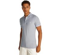 Calvin Klein Uomo Maglietta Polo Maniche Corte Tipping Slim Fit, Viola (Aleutian), XS