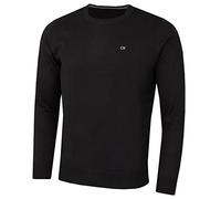 Calvin Klein Uomo Maglione da Golf Girocollo Comfort Durevole - Nero - M