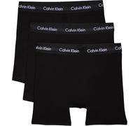 Calvin Klein Uomo Pantaloncini Boxer Confezione da 3 Boxer Brief Elasticizzati, Nero (Black W. Black WB), S