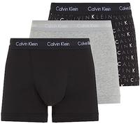 Calvin Klein Uomo Pantaloncini Boxer Confezione da 3 Intimo, Multicolore (Black/Grey Heather/Subdued Logo), M